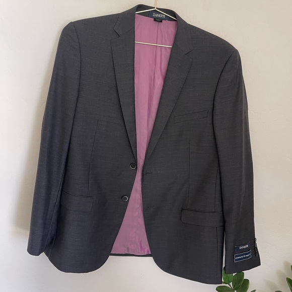 Zanetti Other - ZANETTI 100% Wool Porto Suit Jacket Size 46L